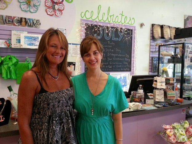 Ann Foley-Collins of Glee Gifts in Mansfield, MA with Sarah Ranes